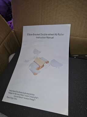 "Elbow Bracket Double-wheel Ab Roller" NIB